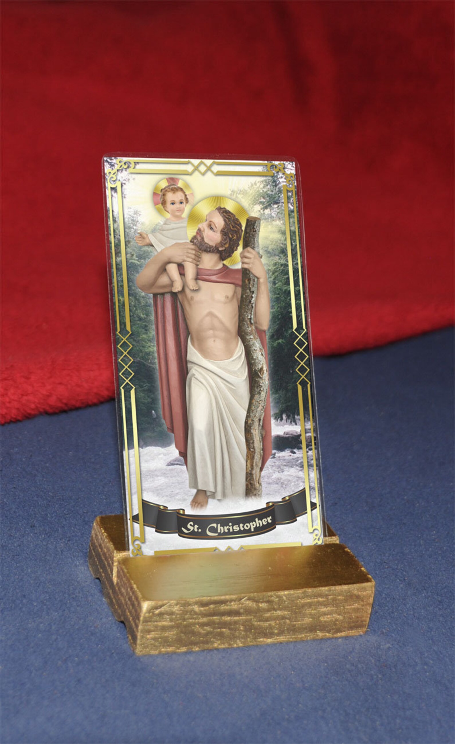 Saint St Christopher Patron of Drivers and Travel Laminated Etsy Australia