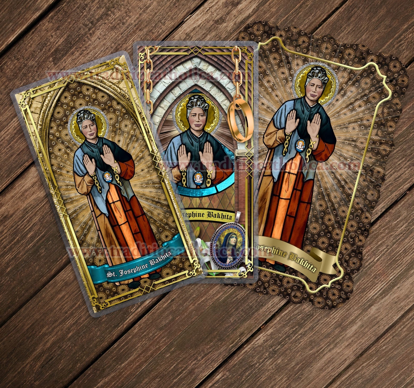 Saint Josephine Bakhita Laminated Catholic Holy Prayer Cards Saint Josephine Bakhita Laminated Catholic Holy Prayer Cards