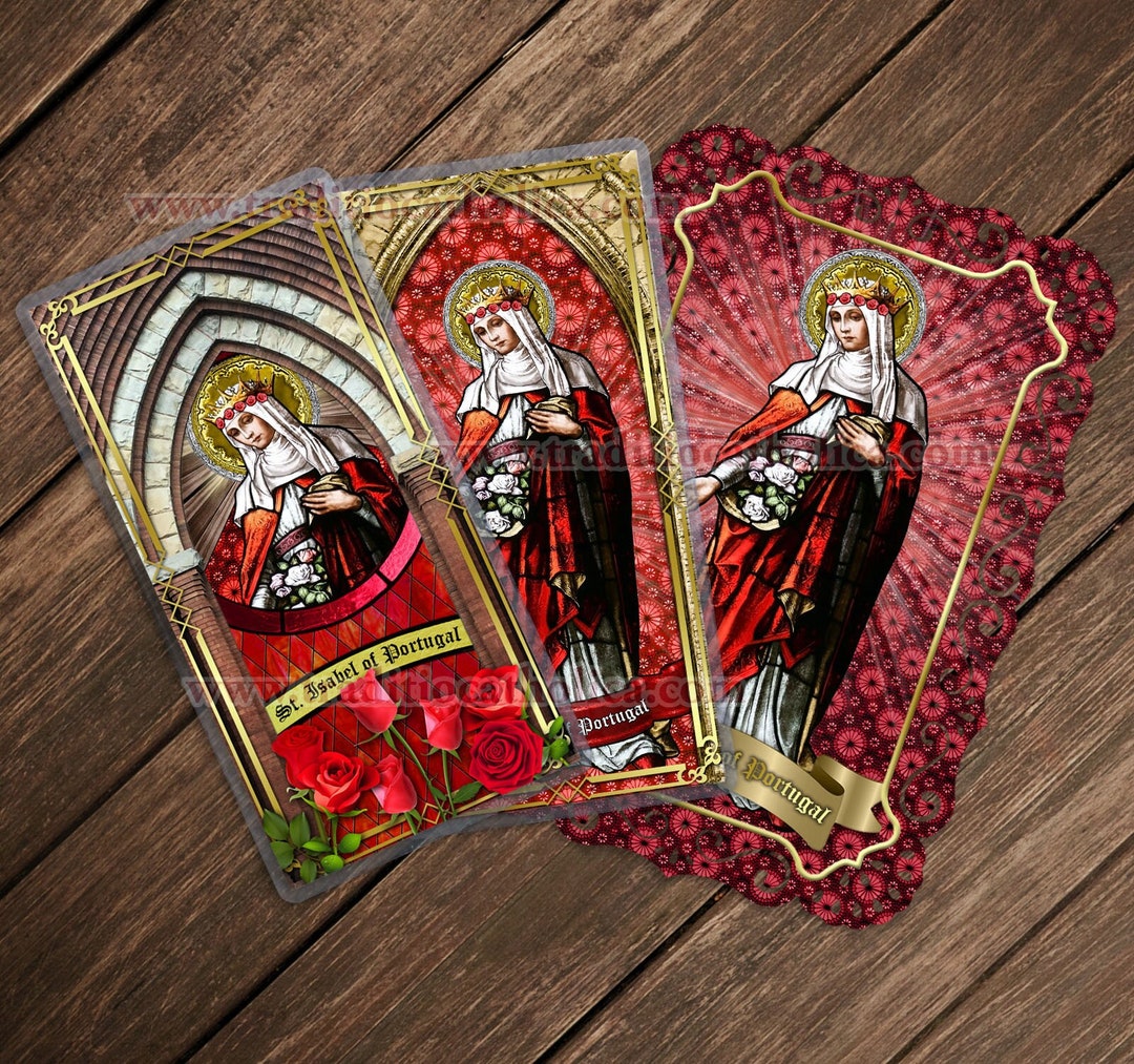 Saint Isabel of Portugal, Patron of Difficult Marriages - Stained Glass ...