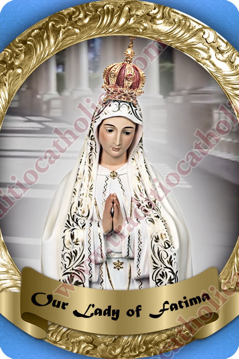 Fatima Sticker Our Lady of Fatima Collectible Waterproof Vinyl Sticker. Our Lady of ...