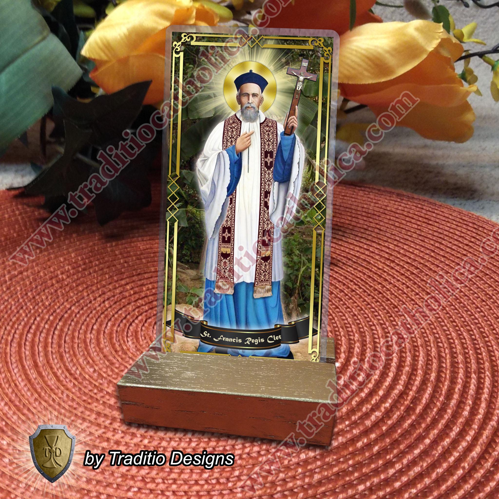 Saint St Francis Regis Clet, China Laminated Catholic Holy Card