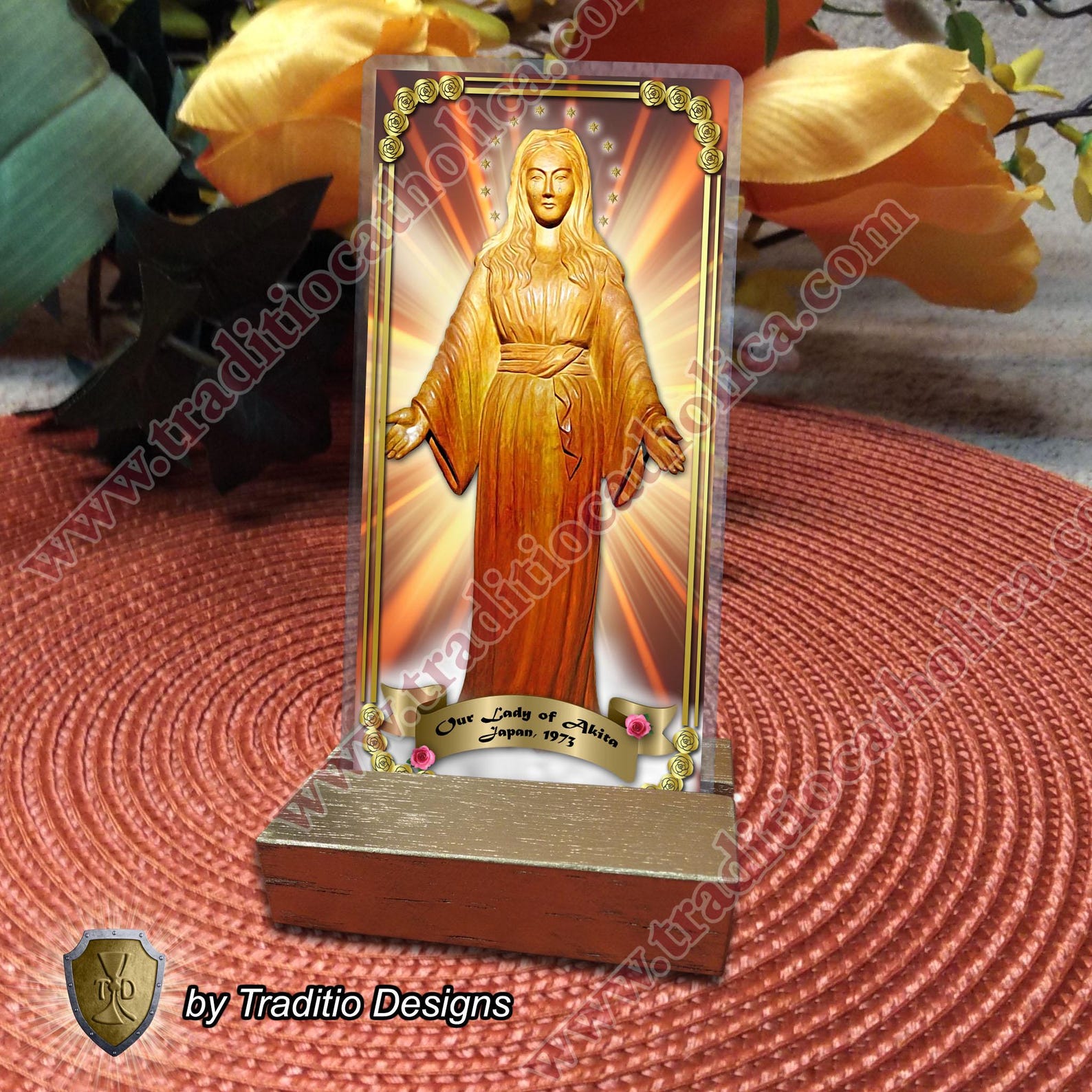 Our Lady of Akita Laminated Holy Prayer Cards. Our Lady of Akita Statue ...
