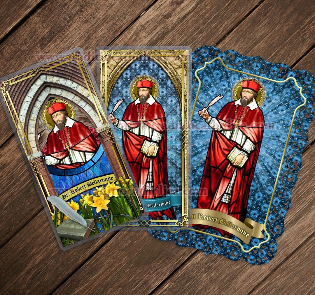 Saint Robert Bellarmine, Patron of Down Syndrome, Stained Glass