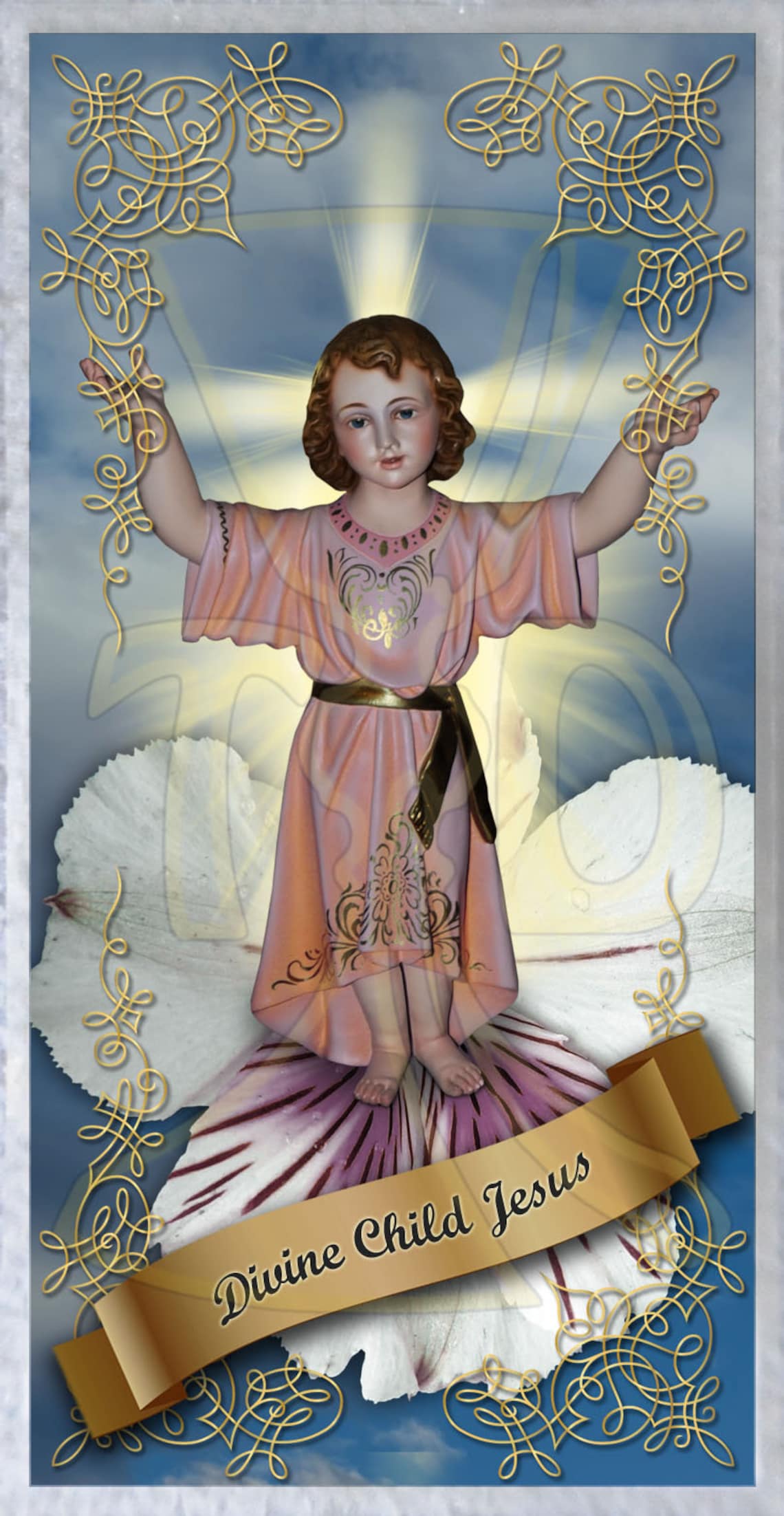 Divine Child Jesus Catholic Holy Prayer Card. Divine Child Etsy