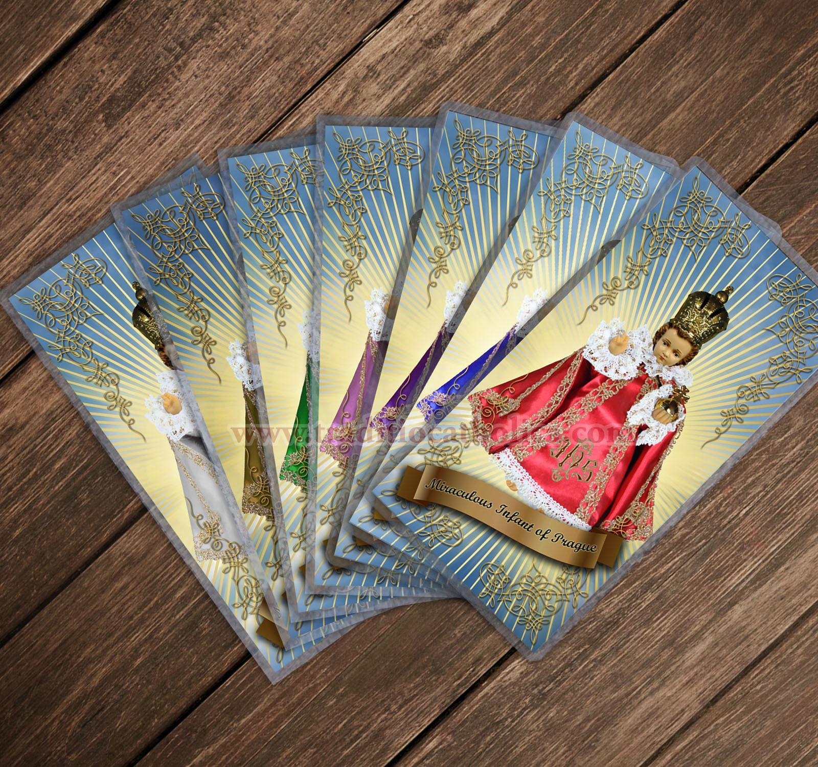 Novena Of Surrender To God Prayer Cards - 5 Pack Trifold Holy Cards