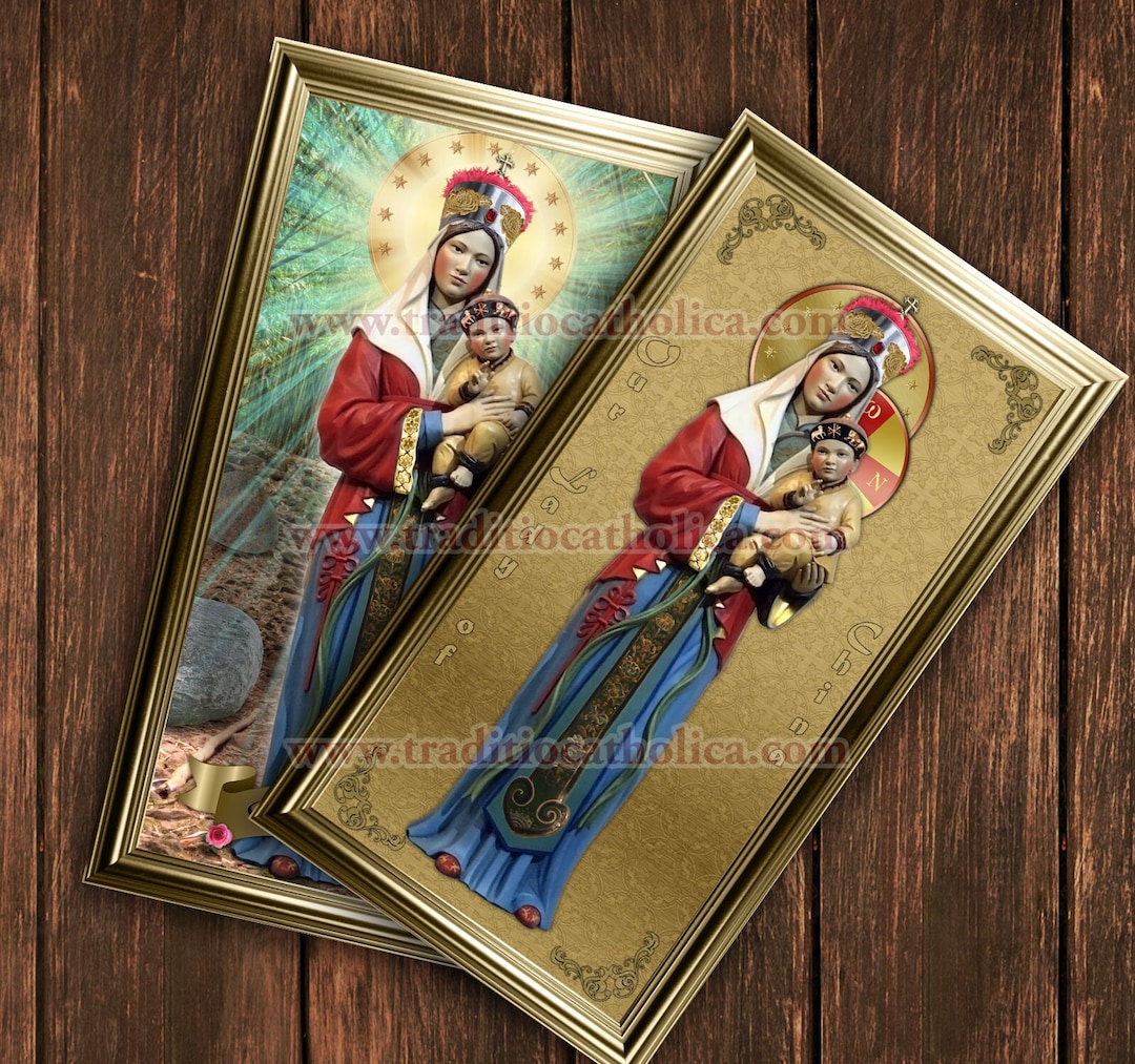 Our Lady of China Handcrafted Framed Prints. 7x14 Size. China Statue - Etsy