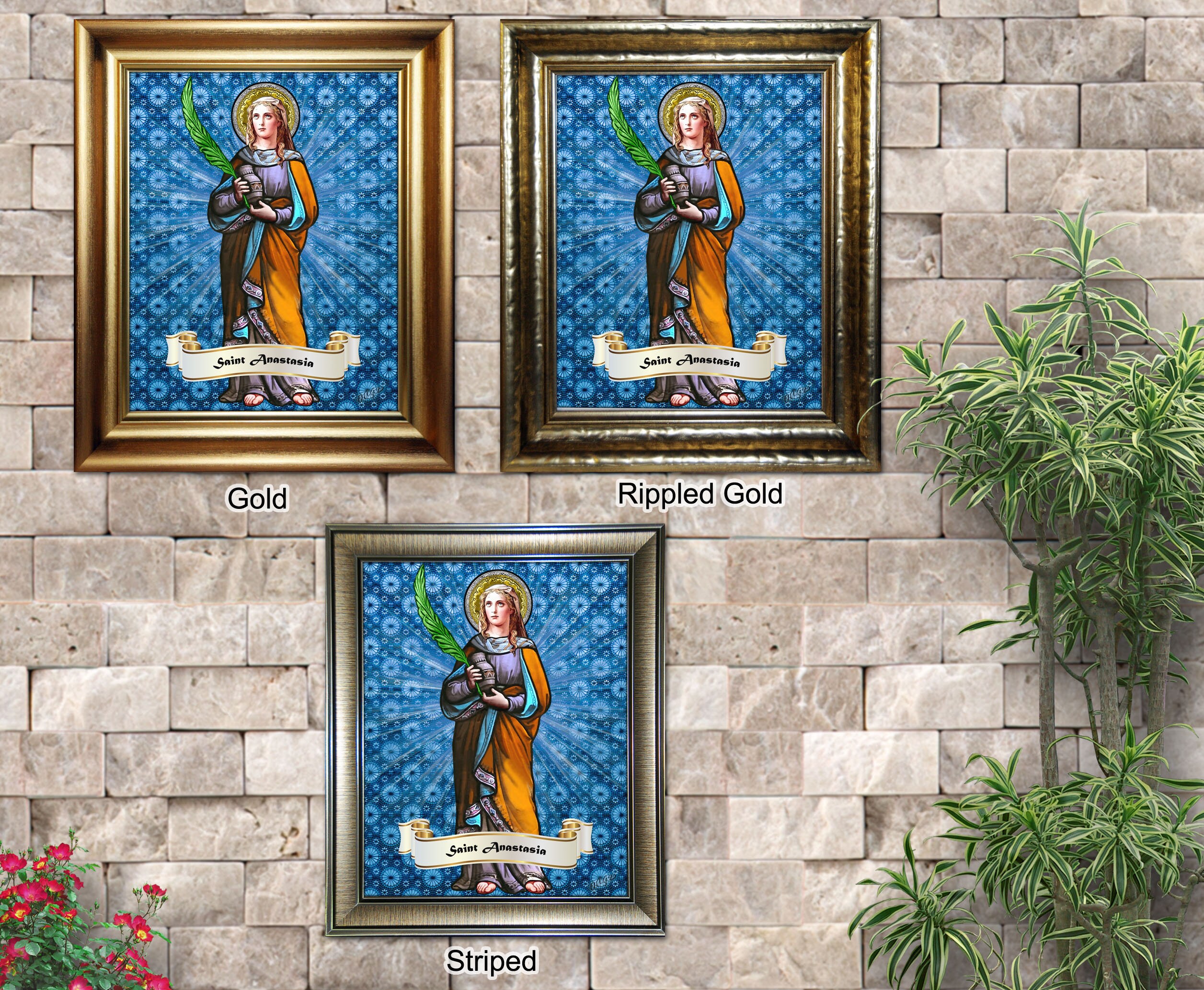 NKlaus - Gesù Cristo - Icona Nel Telaio Con Vetro 21x18cm Cristiano - Iconografia 13950 - 5