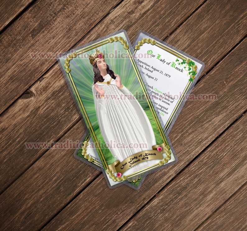 Our Lady of Knock Ireland laminated Catholic Holy Prayer Etsy