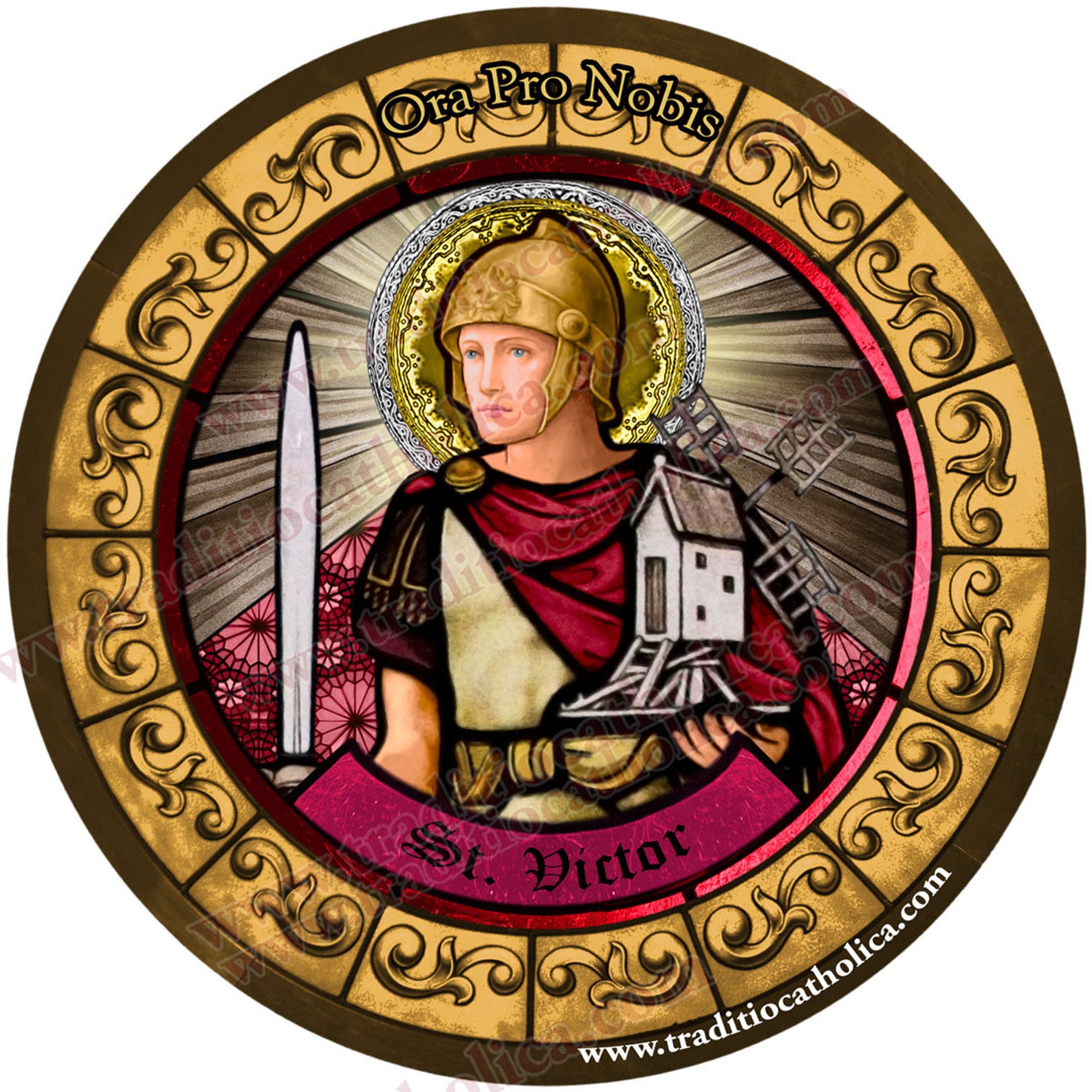 Saint St. Victor of Marseilles patron of prisoners and sick Etsy