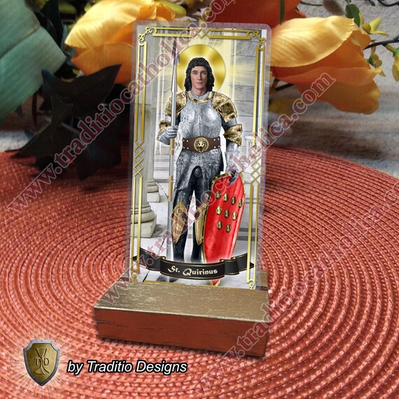 Saint St Quirinus of Neuss, Laminated Prayer Card. St Quirinus Statue, Patron of Epidemics. 5 Mil Thickness - Etsy Saint St Quirinus of Neuss, Laminated Prayer Card. St Quirinus Statue, Patron of Epidemics. 5 Mil Thickness - Etsy