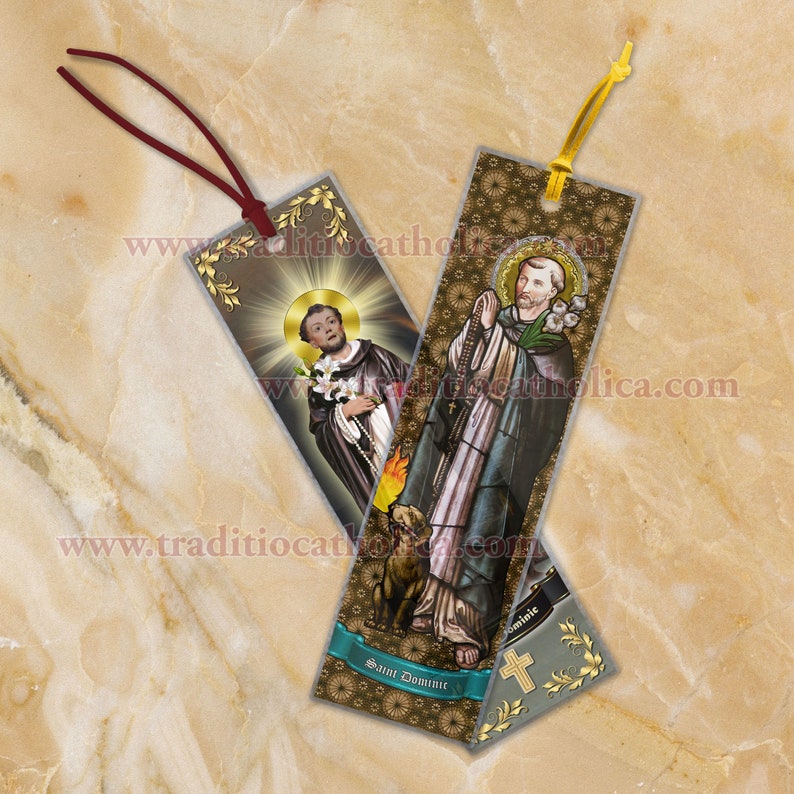 Saint Dominic Laminated CLEAR See-through and Quote Catholic Bible ...
