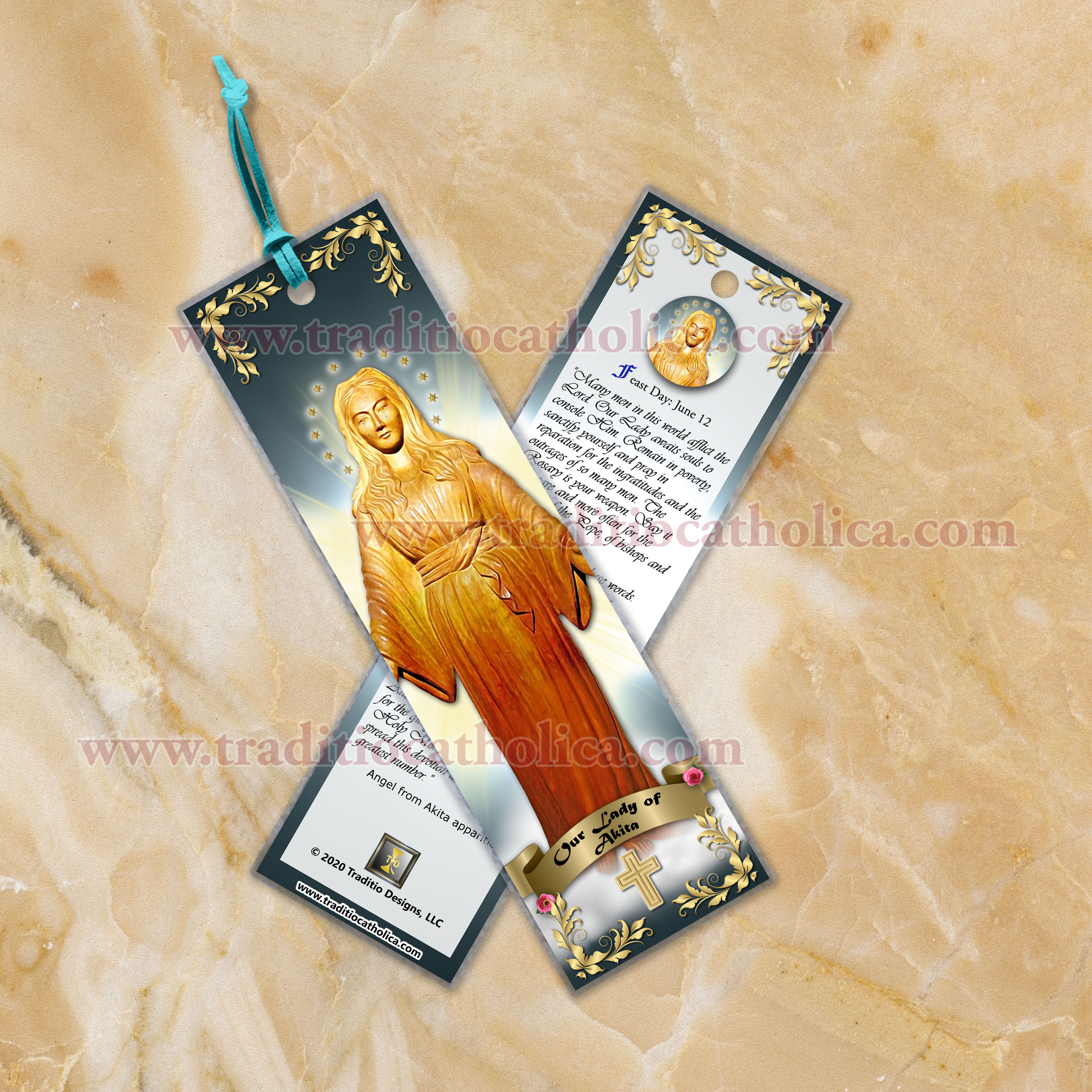 Our Lady of Akita Japan Laminated Bible Scripture Bookmark. - Etsy