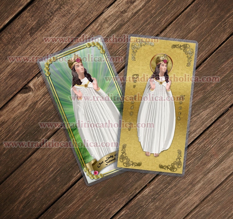 Our Lady of Knock Ireland Laminated Catholic Holy Prayer Etsy
