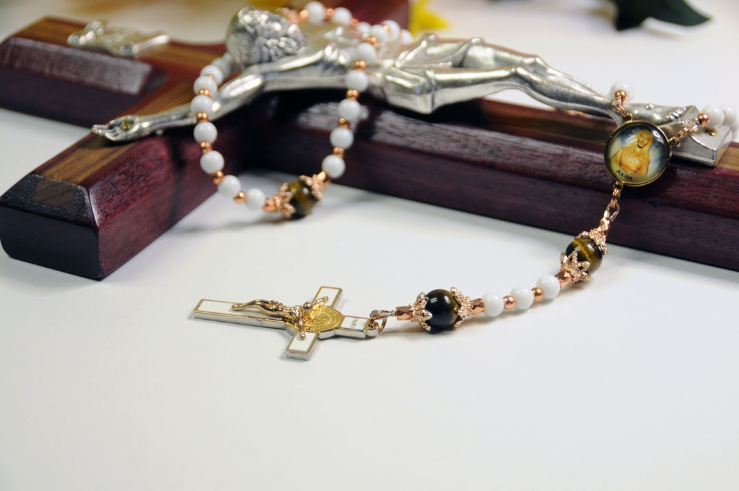 Our Lady of Akita Majestic Limited Edition Precious Holy Relic Rosary ...