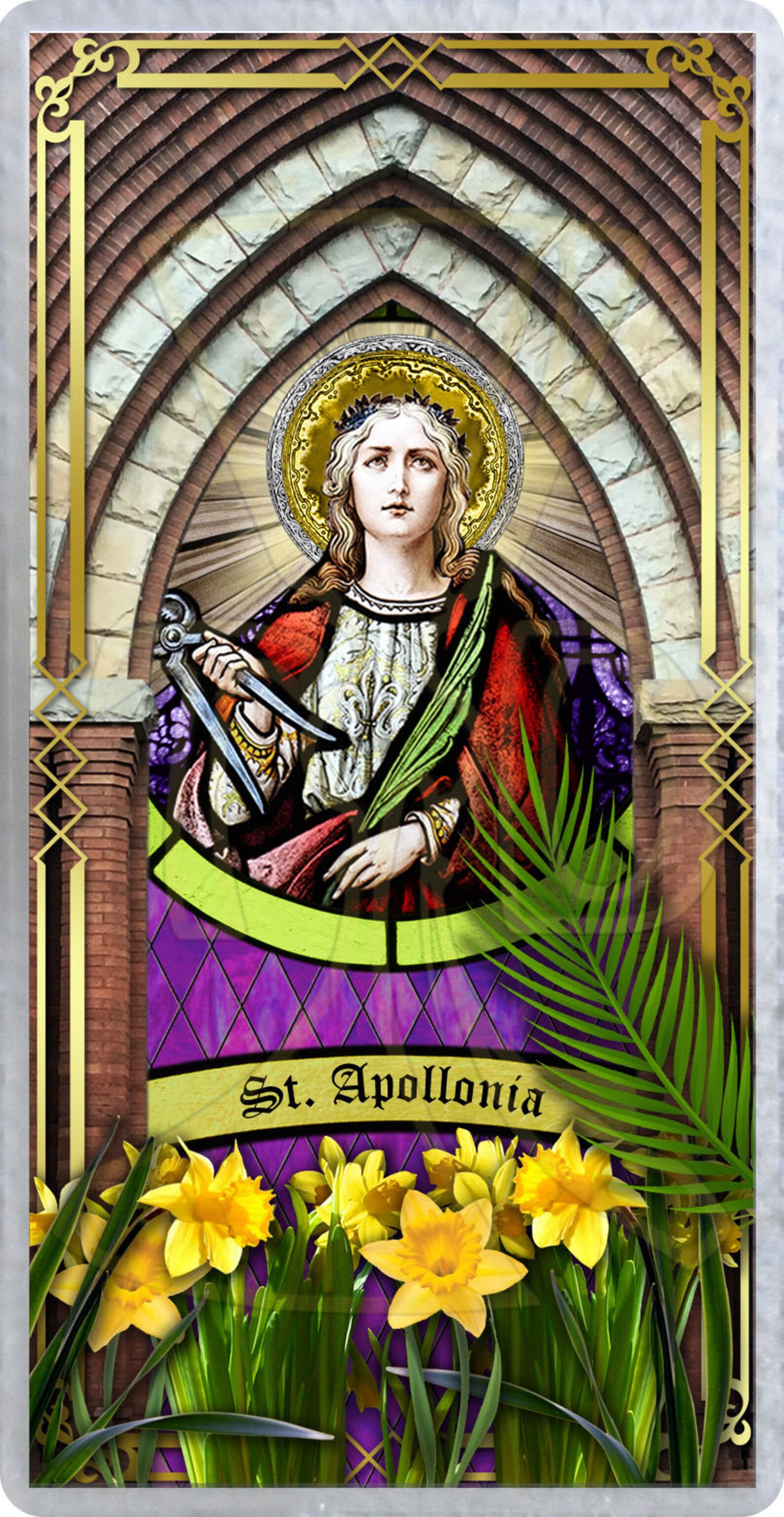 Saint Apollonia Ancient Egypt laminated Holy Prayer cards. Etsy
