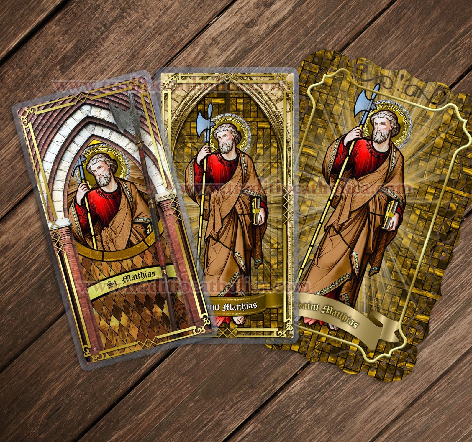 Saint Matthias the Apostle Catholic Holy Prayer Cards. St. Matthias ...