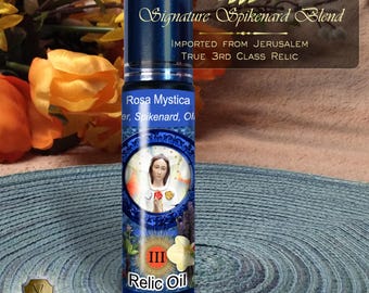 Maria Rosa Mystica Relic Anointing Oil | Touched to 9 Blessed Mother Relics  | Oil or Card Set