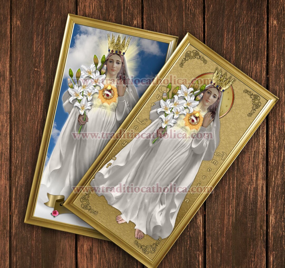 Our Lady of America Handcrafted Framed Prints. 7x14 Size. Our - Etsy