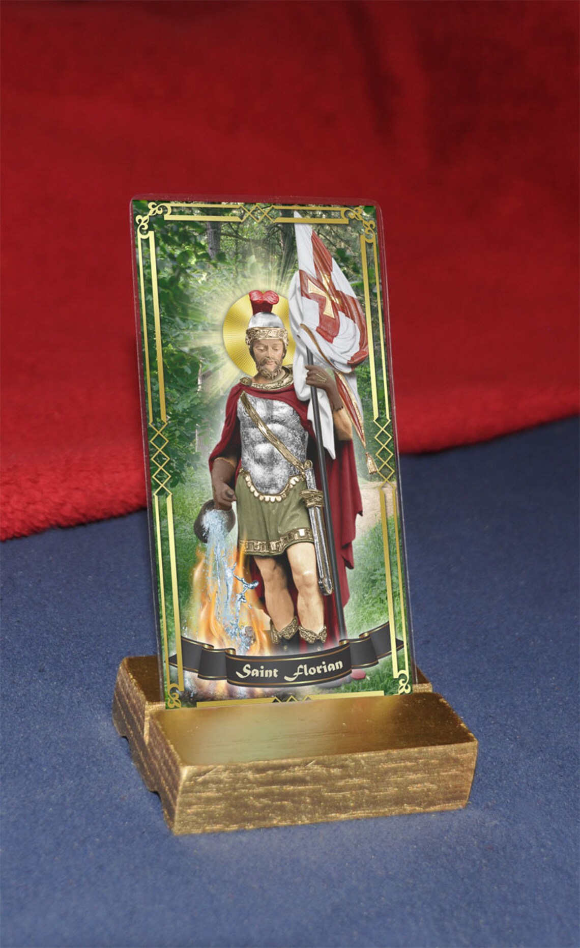 Saint Florian Laminated Holy Prayer Cards. Patron Saint of Etsy