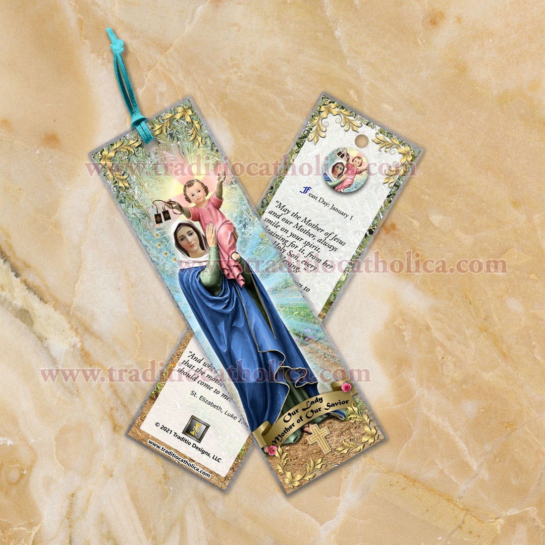 Our Lady, Mother of Our Savior Laminated Bible Scripture Bookmark ...