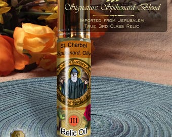 St. Charbel Relic Anointing Oil | Healing & Miracles  | Oil or Card Set