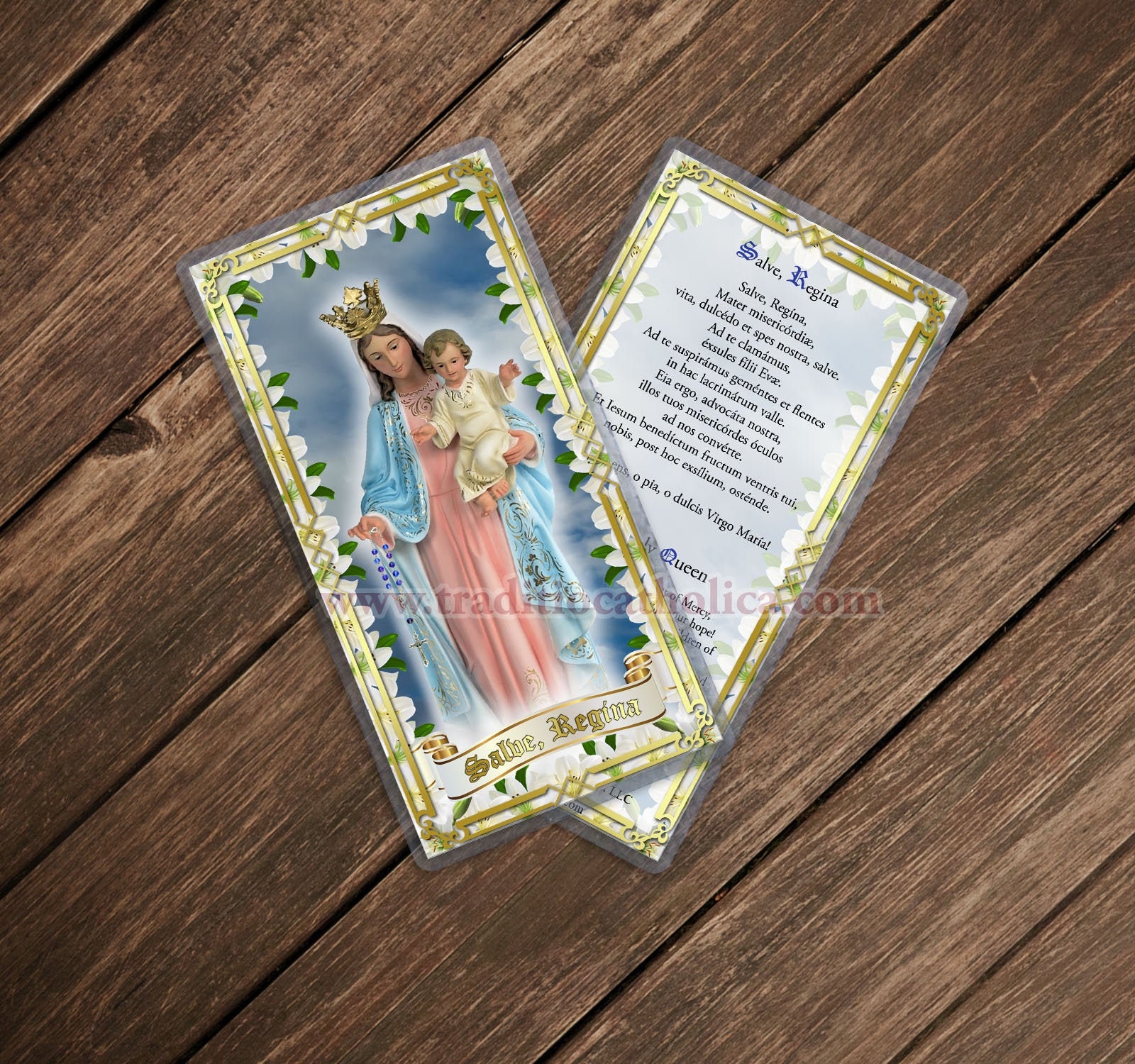 Home Décor Digital Download Holy Queen Hail Latin Mass Catholic Salve