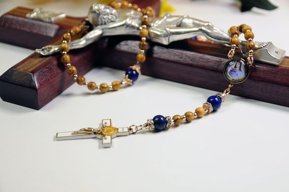 Buy Our Lady of Hope Limited Edition Precious Holy Rosary With 18K Rose Gold  Plating, High Quality Precious Stones & Prayer Card. Online in India - Etsy