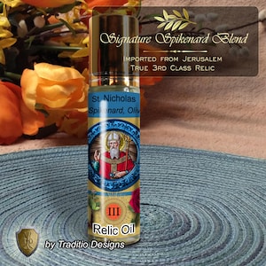St. Nicholas of Myra Relic Anointing Oil | Child Health, Respiratory Issues & Fall Injuries | Oil or Card Set