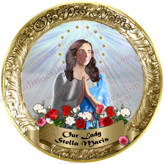 Calamite Madonna, Stella del Mare Stella Maris. Statua di Maria art. -   Italia