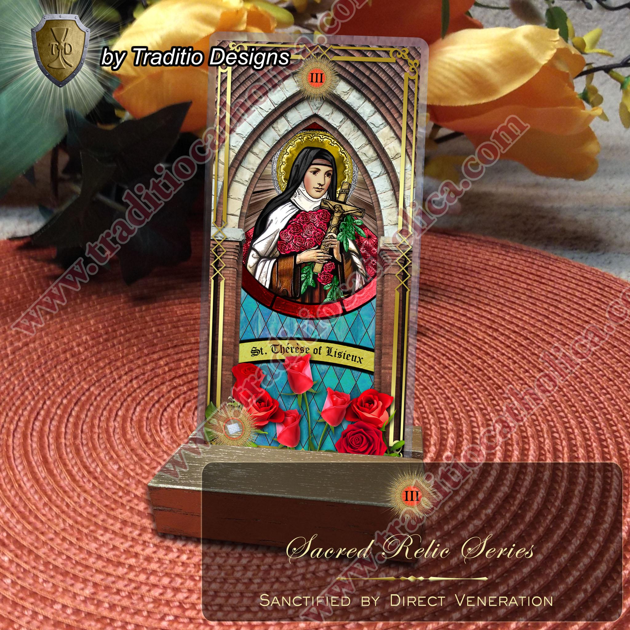 Saint Therese of Lisieux, Little Flower Laminated Catholic Holy