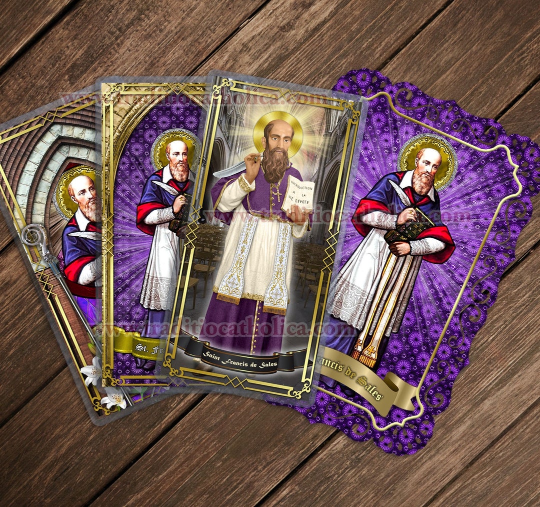 Saint Francis De Sales France Laminated Holy Prayer Cards. - Etsy