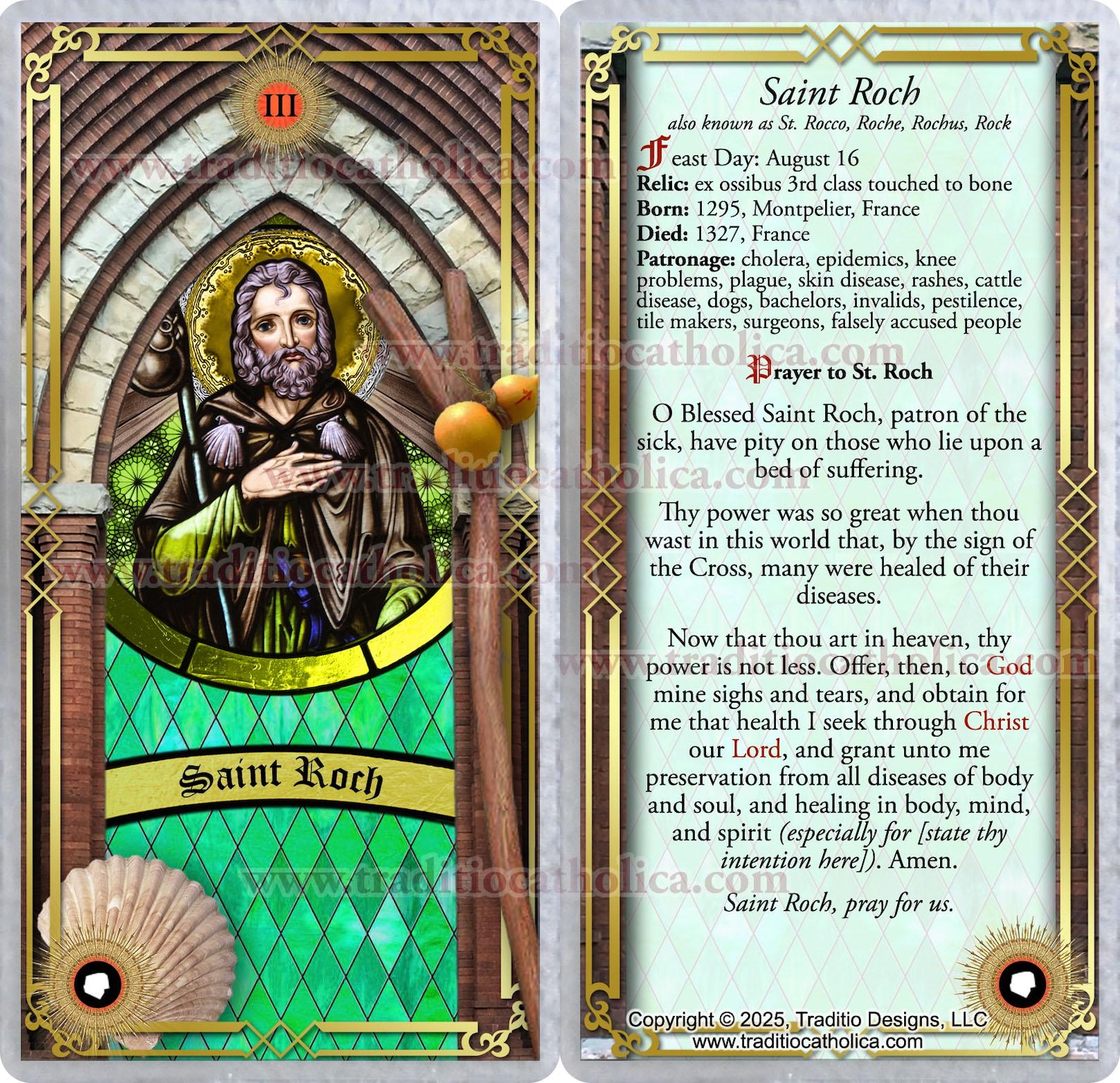 St Rocco Saint St Roch (rocco), Patron Saint of Pandemics and Knee Problems ...