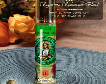 St. Jude Thaddeus Relic Anointing Oil | Incurable Illness & Impossible Causes | Oil or Card Set