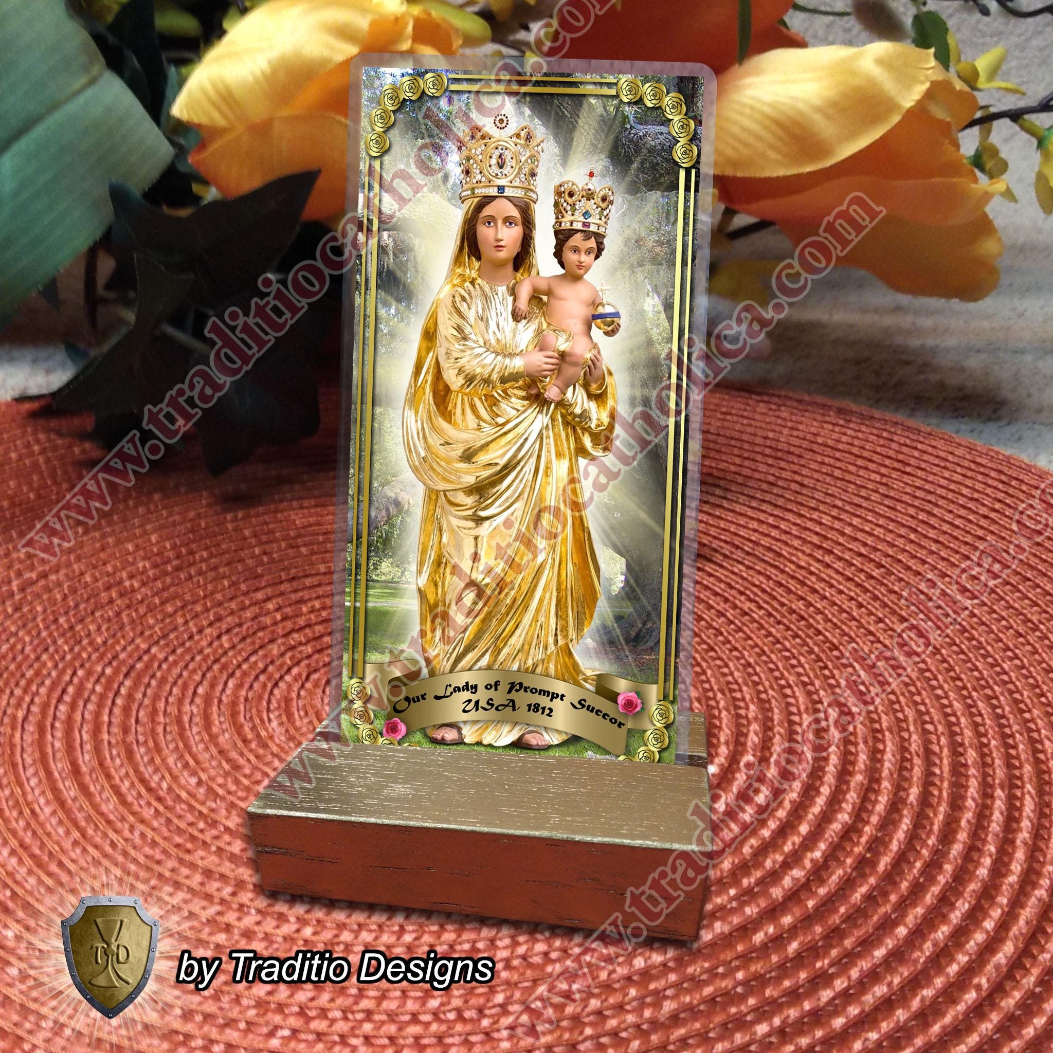Our Lady of Prompt Succor Louisiana New Orleans Laminated Holy
