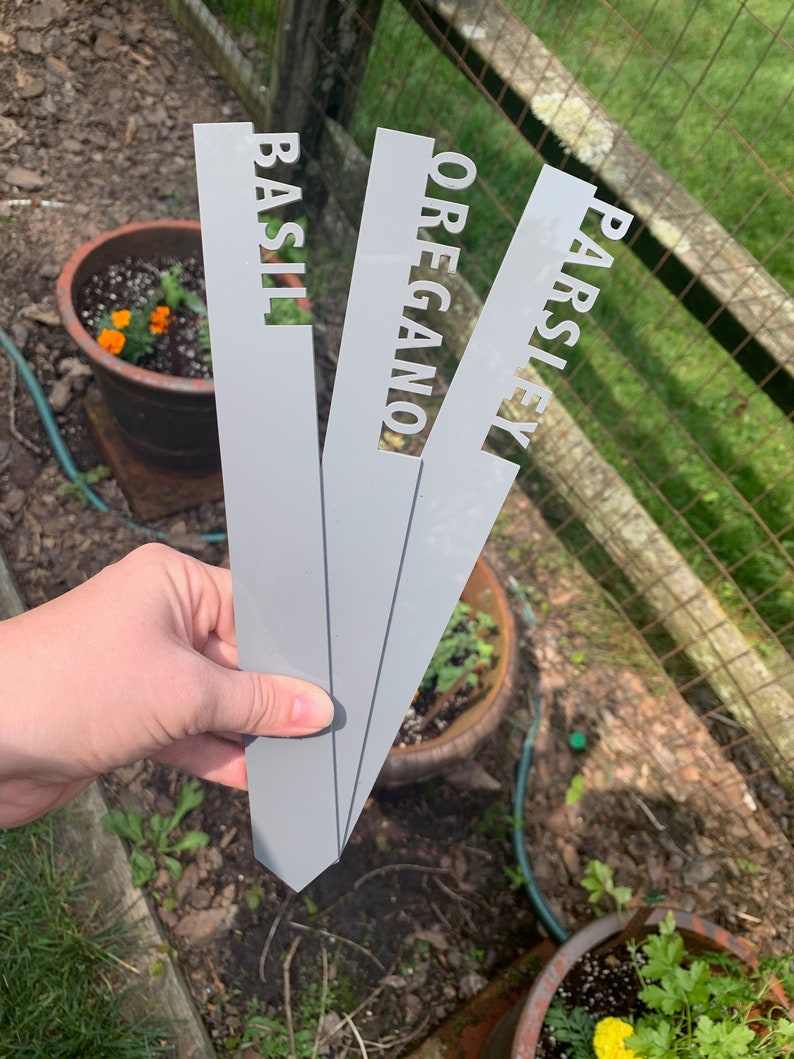 Plant Marker LARGE, Herb Stake, Acrylic Herb Marker, Herbs, Herb Stakes