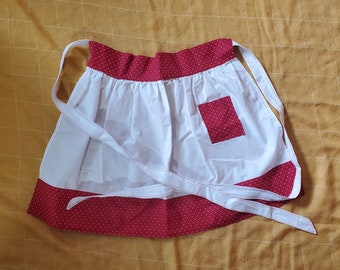 Retro Red and White Apron