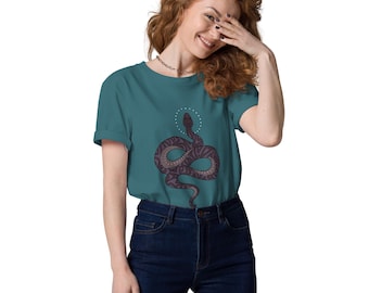 Organic Cotton Snake Tee | Sacred Snake T-Shirt