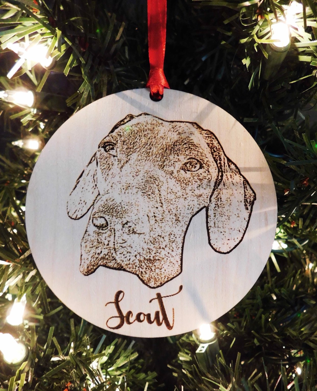 Custom Dog Ornament Etsy