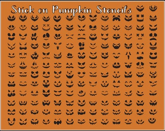 Stick on Pumpkin Stencils