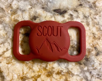 Silicone Air Tag Case | Pet Air Tag Case | Pet Tag| Dog Collar Air Tag Case | Dog ID Name Tag | Pet Collar Tag | Air Tag Pet Collar Holder