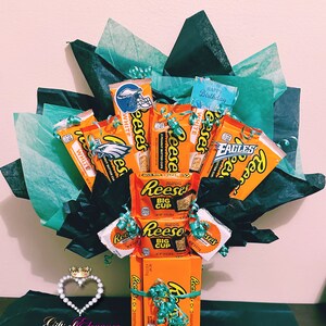 Reeses, Candy Arrangement, Candy Bouquet, Peanut Butter Cups, Chocolate ...