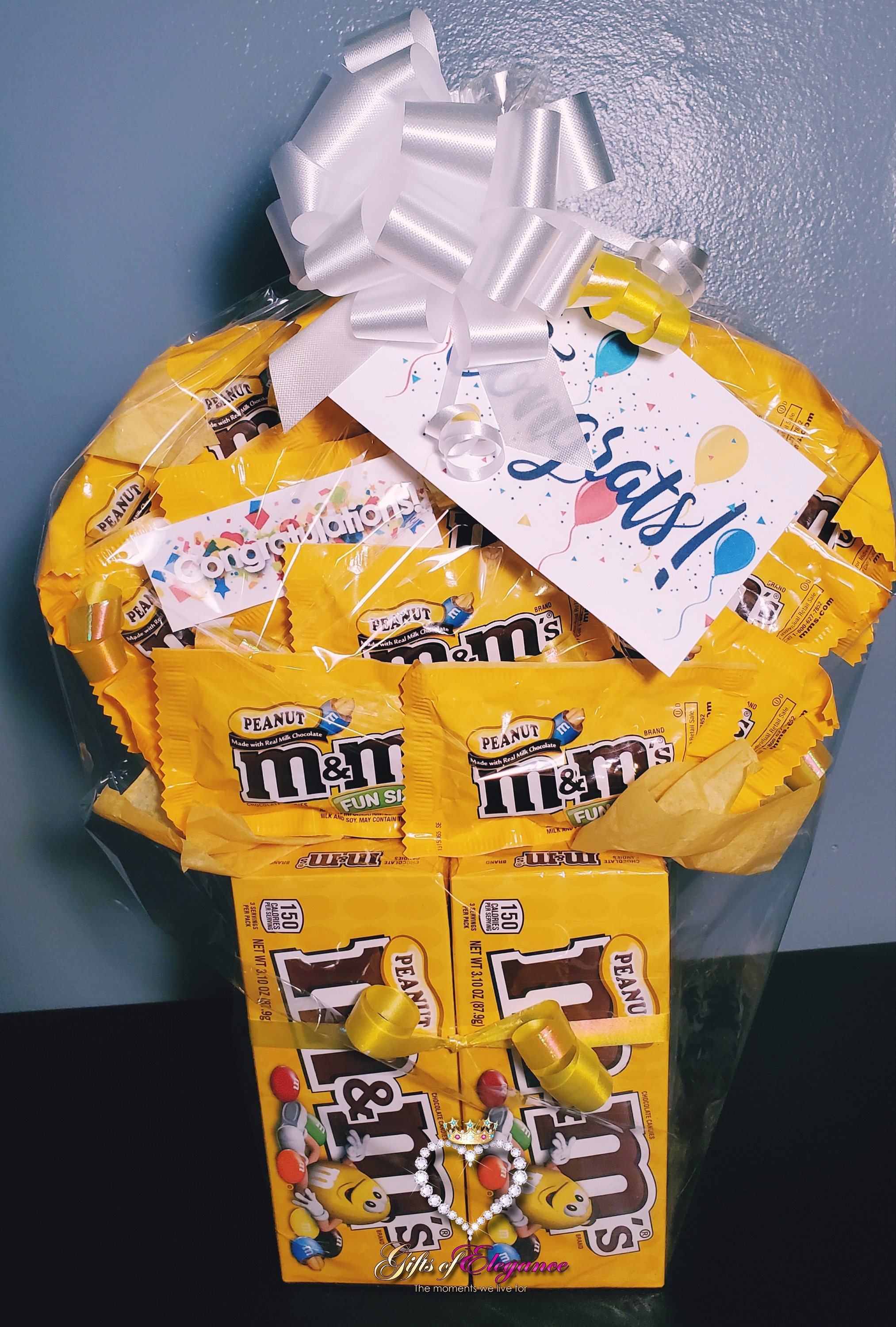 M&M Bouquet Peanut Lover Chocolate Bouquet Candy Bouquet Etsy