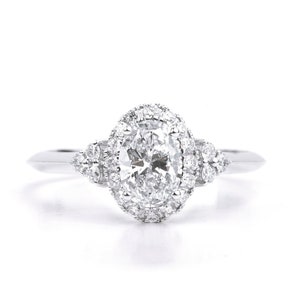 1 CT Lab Diamond Engagement Ring for Women, E-F/VS Lab Created Solitaire, Certified Emerald Cut Diamond, Elegant Bridal Jewelry