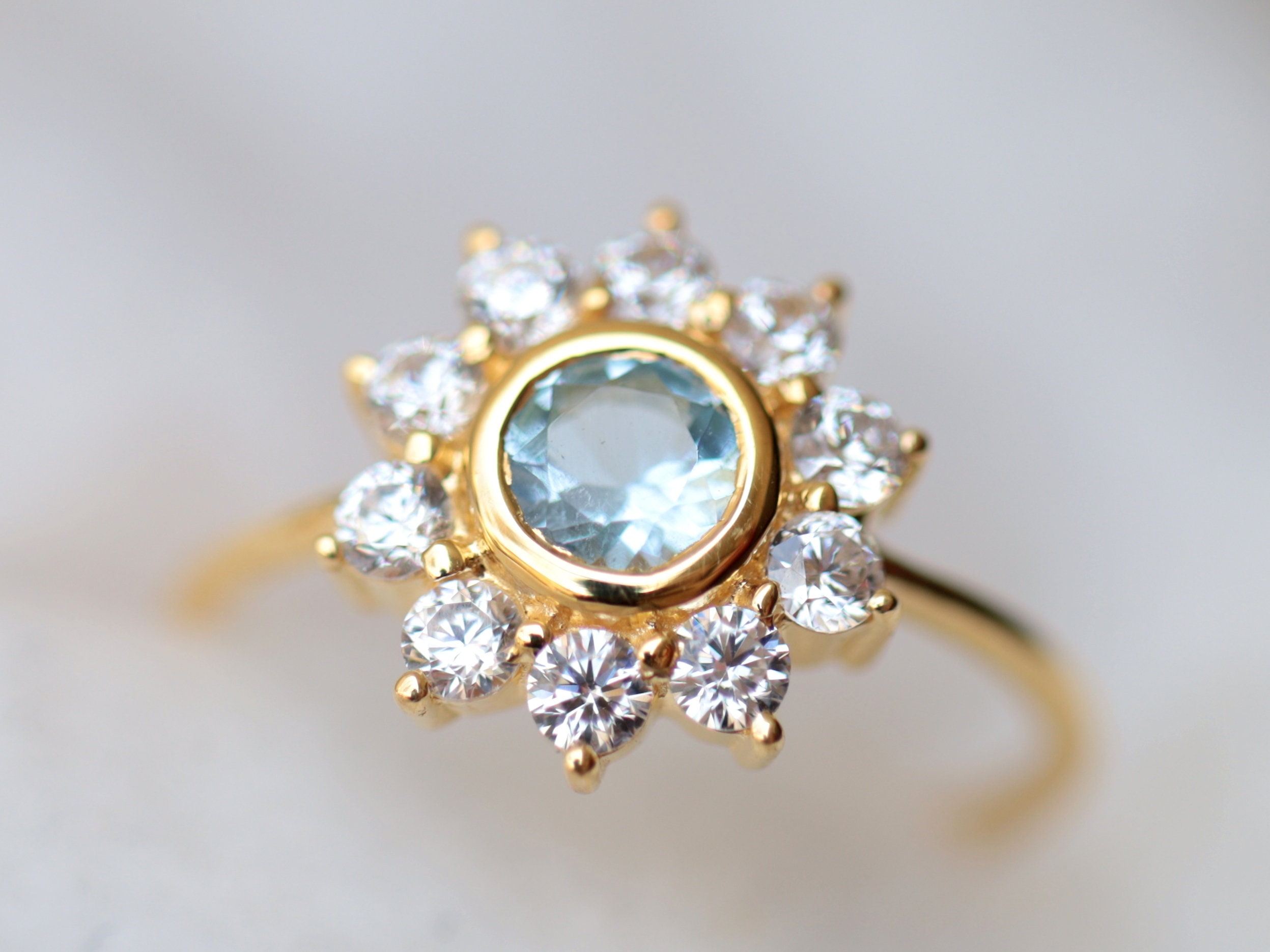 Aquamarine Engagement Ring Aquamarine 