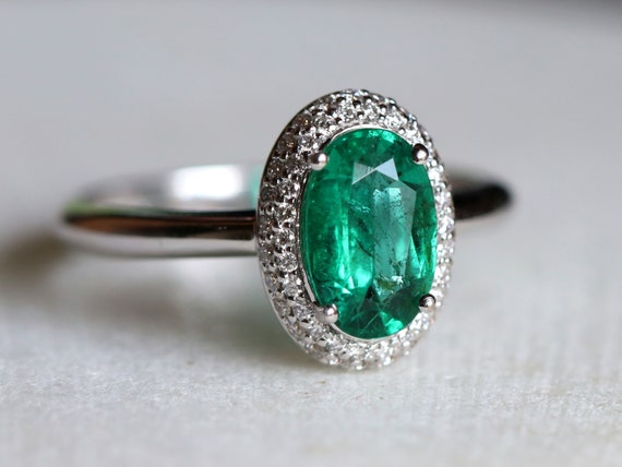 18K 刻印 ハート & グリーンストーン 緑色石 リング オーバルカット 01_green_f.jpg