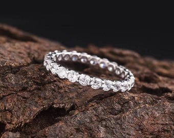 18K massivt guld diamant alliansring, IGI-certifierad vigselring