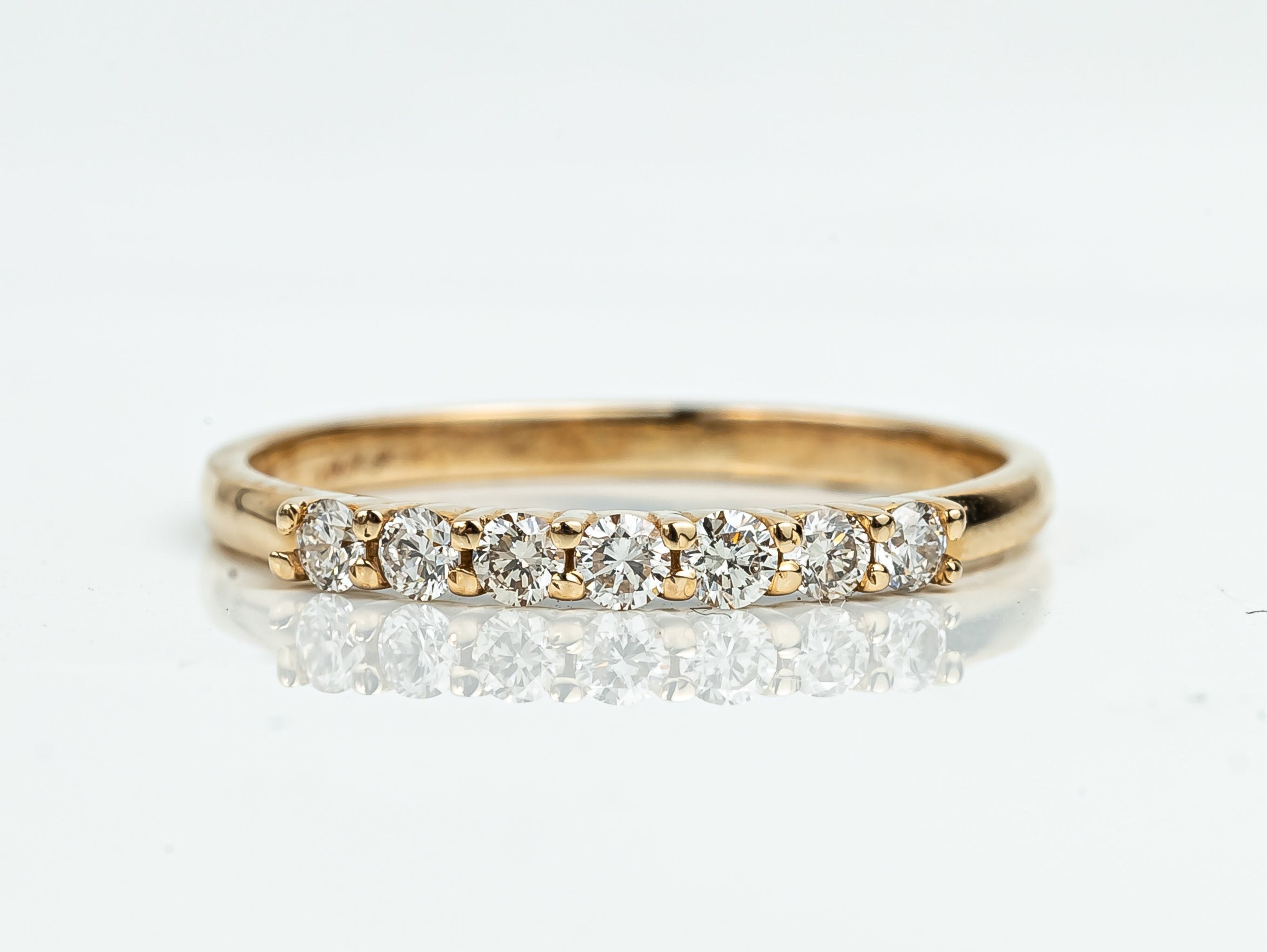 2mm IGI Certified Diamond Wedding Band in 14K Solid Gold