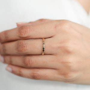 Solid Gold Wedding Ring, Plain Minimal Stacking Ring for Her, Available in 9k/14k/18k Gold, Elegant Wedding Band, Unique Gift For Her