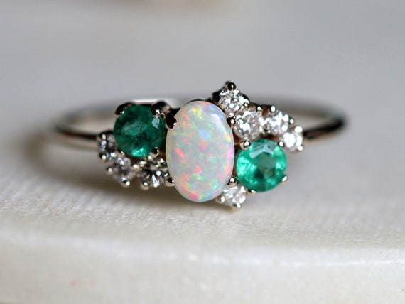Opal Engagement Rings | PenFine – PENFINE