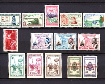 small collection of unused stamps. French New Caledonia 633c
